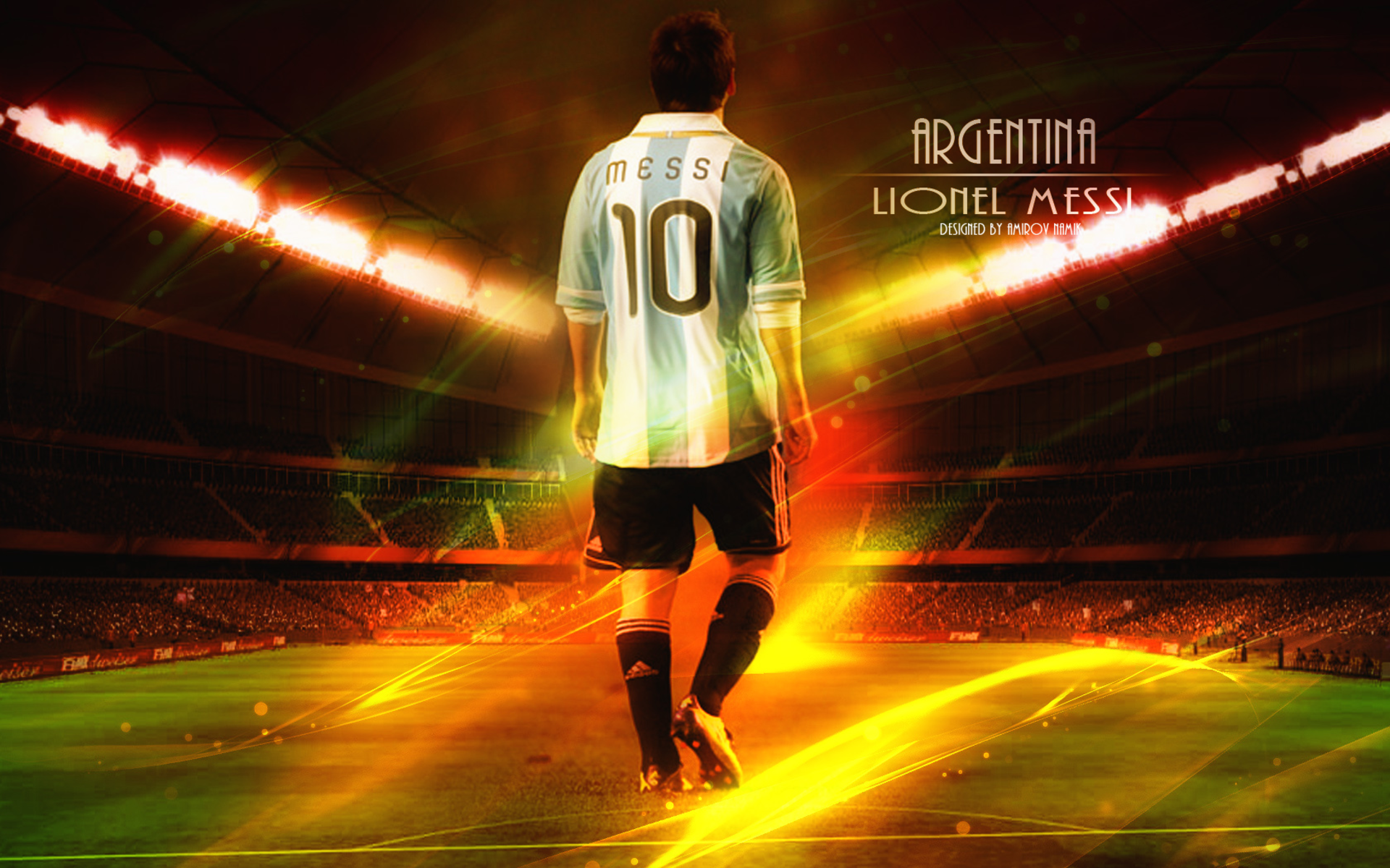 Lionel Messi HD Wallpaper by Namik Amirov