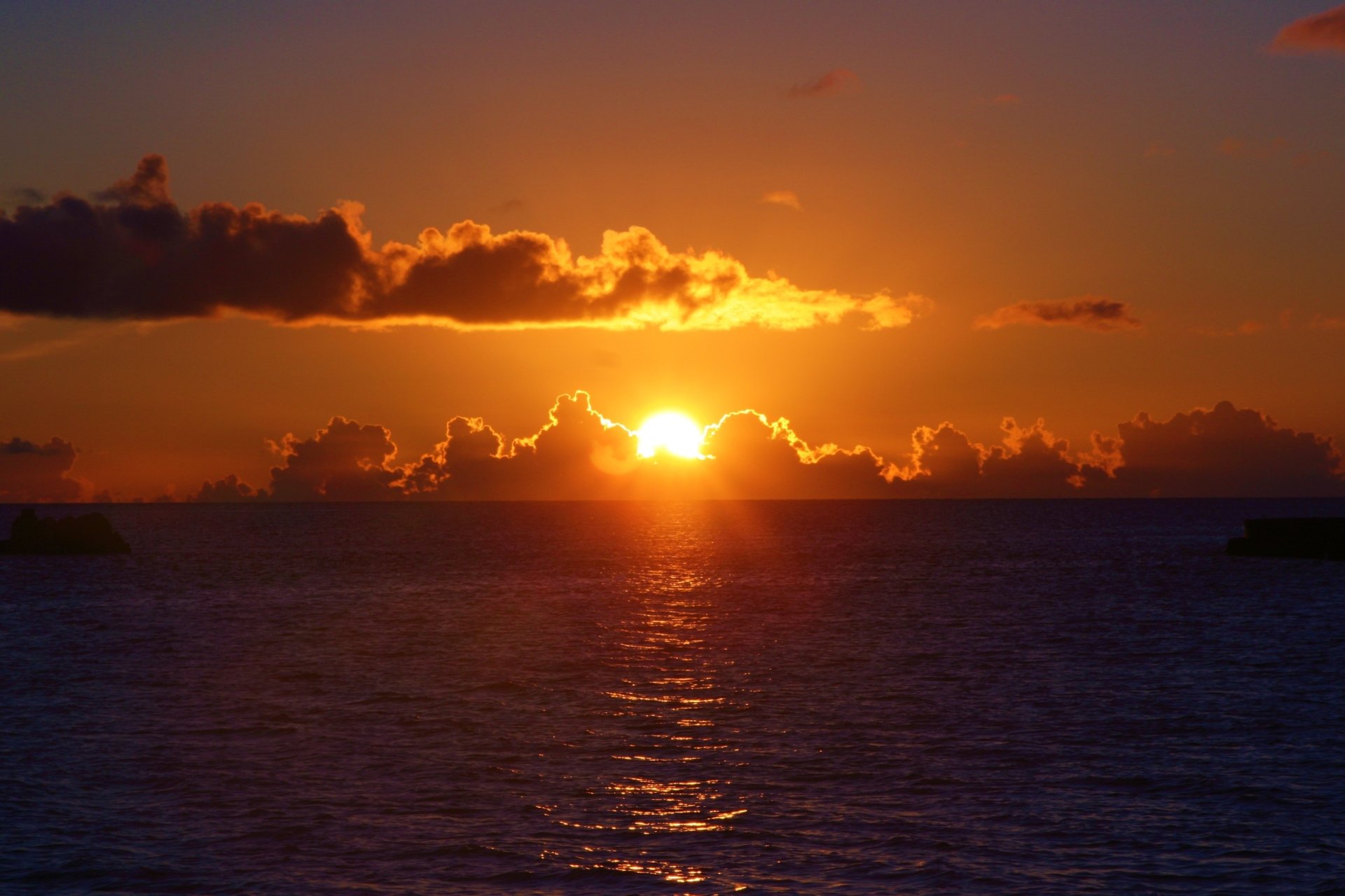Sunset over Ishigaki Island in Japan’s southwestern Okinawa Prefecture. by auntmasako