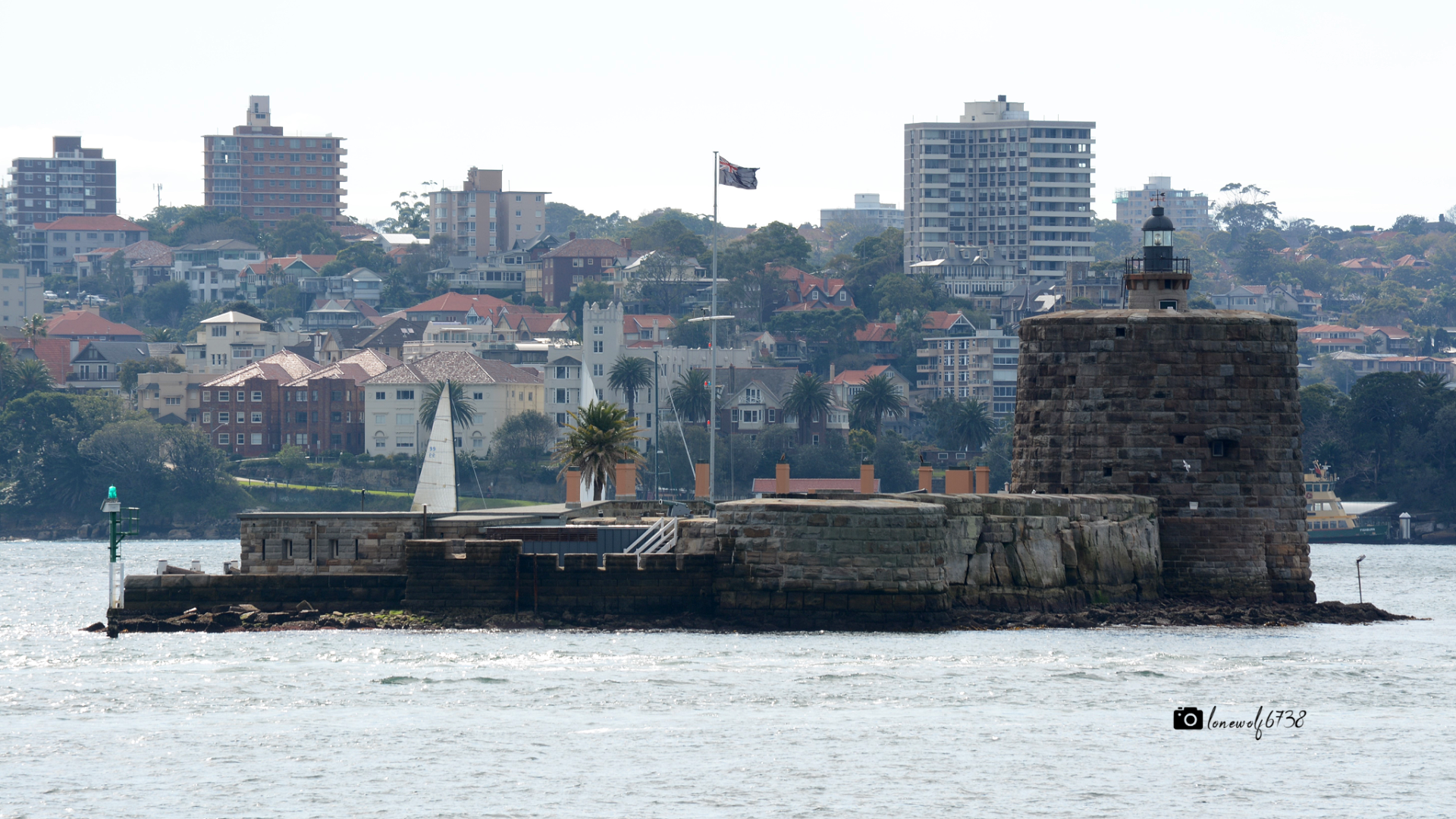 Fort Denison, (Pinchgut Island) a heritage-listed former penal site,Sydney, Photo by lonewolf6738