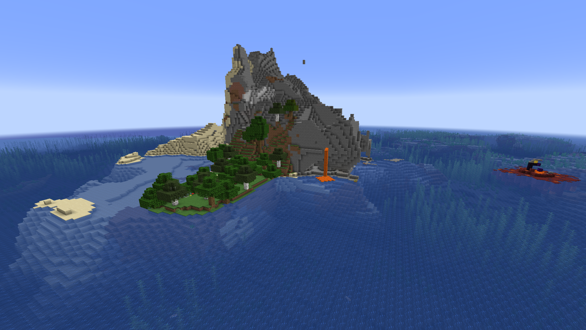 Island In Ocean with Ruined Portal by Eliminator