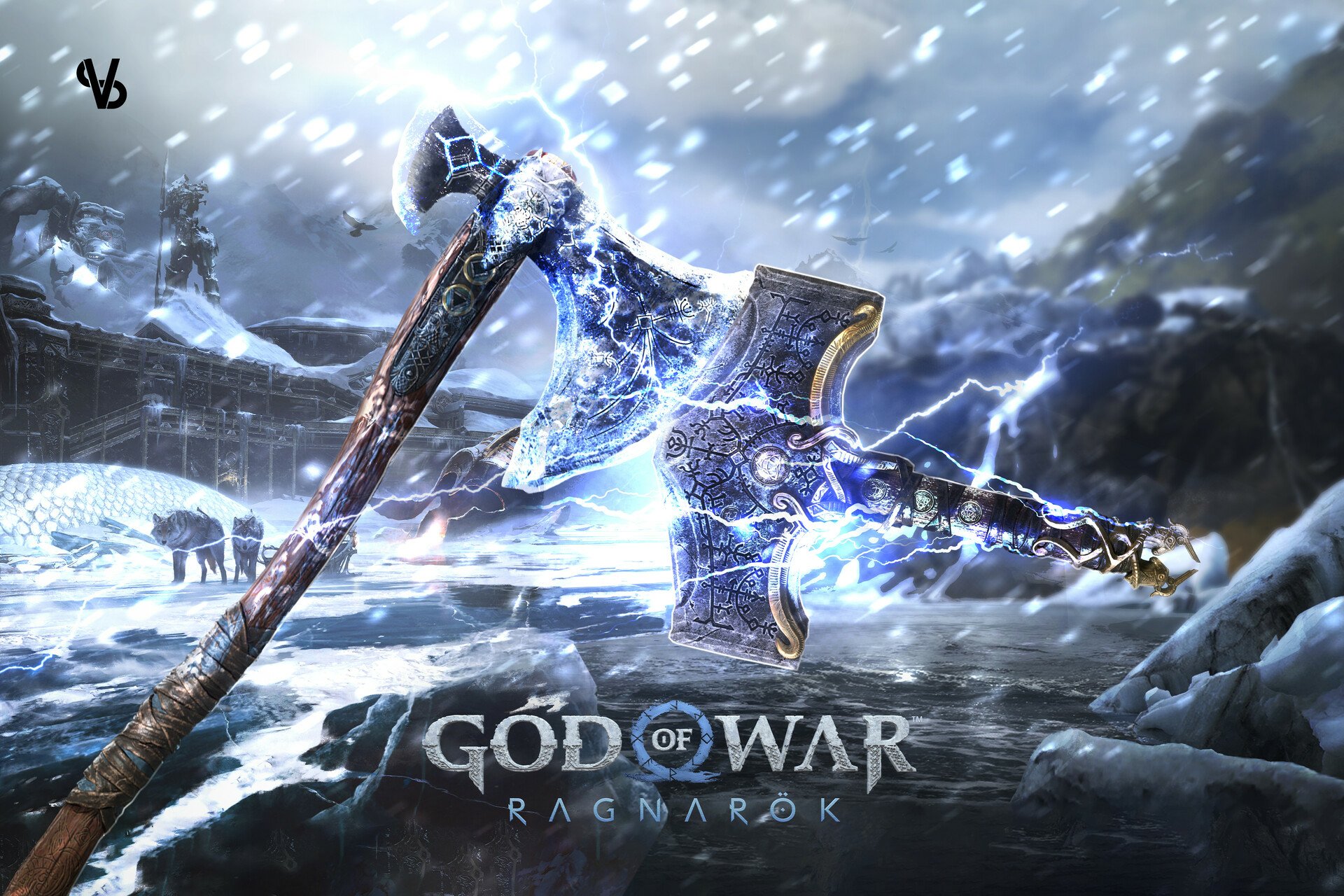 Kratos vs. Thor – God Of War Ragnarok by Vinícius Sartori