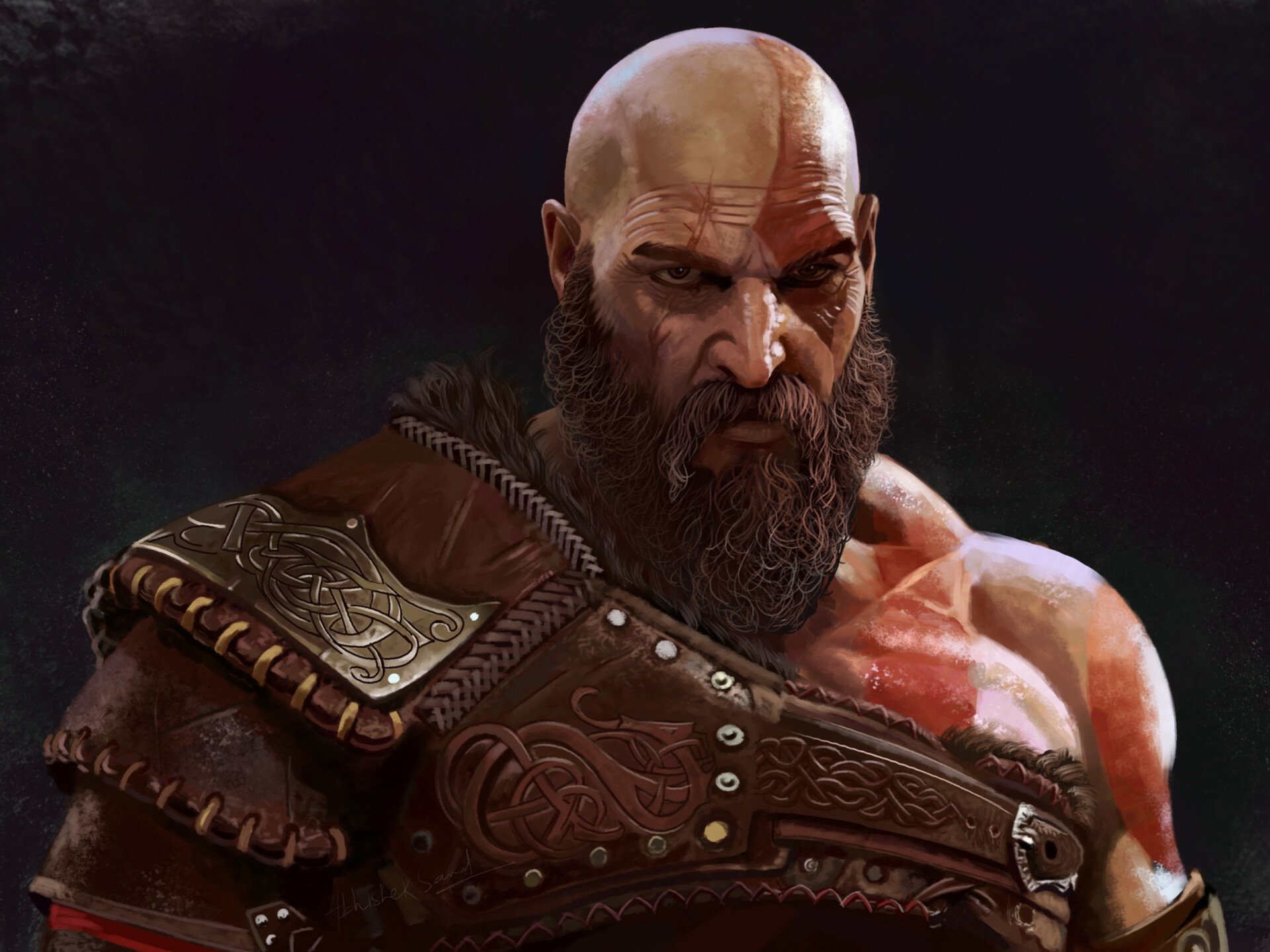Kratos – God of War: Ragnarök by Abhishek Samal