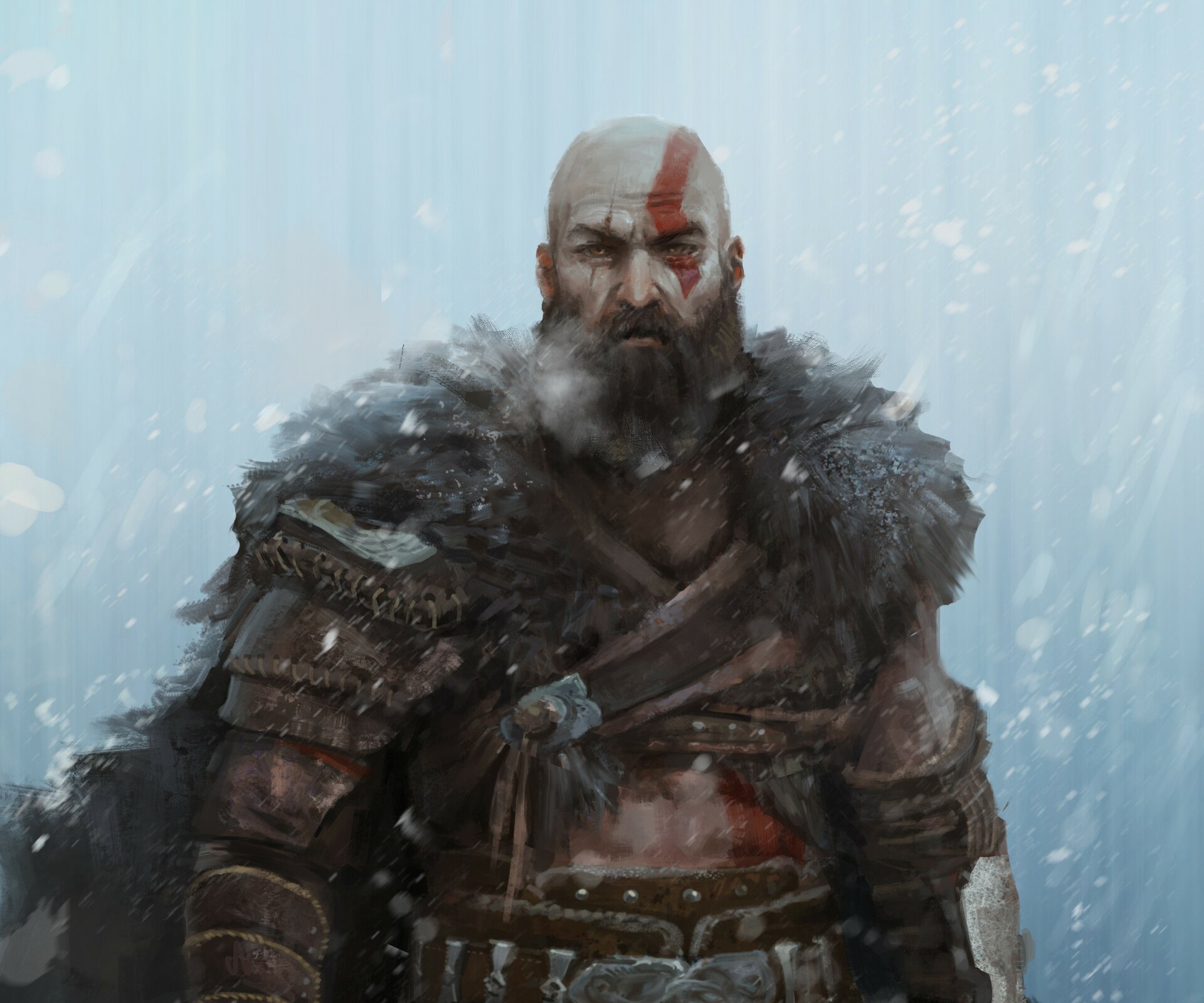 Kratos – God of War: Ragnarök by Tiall