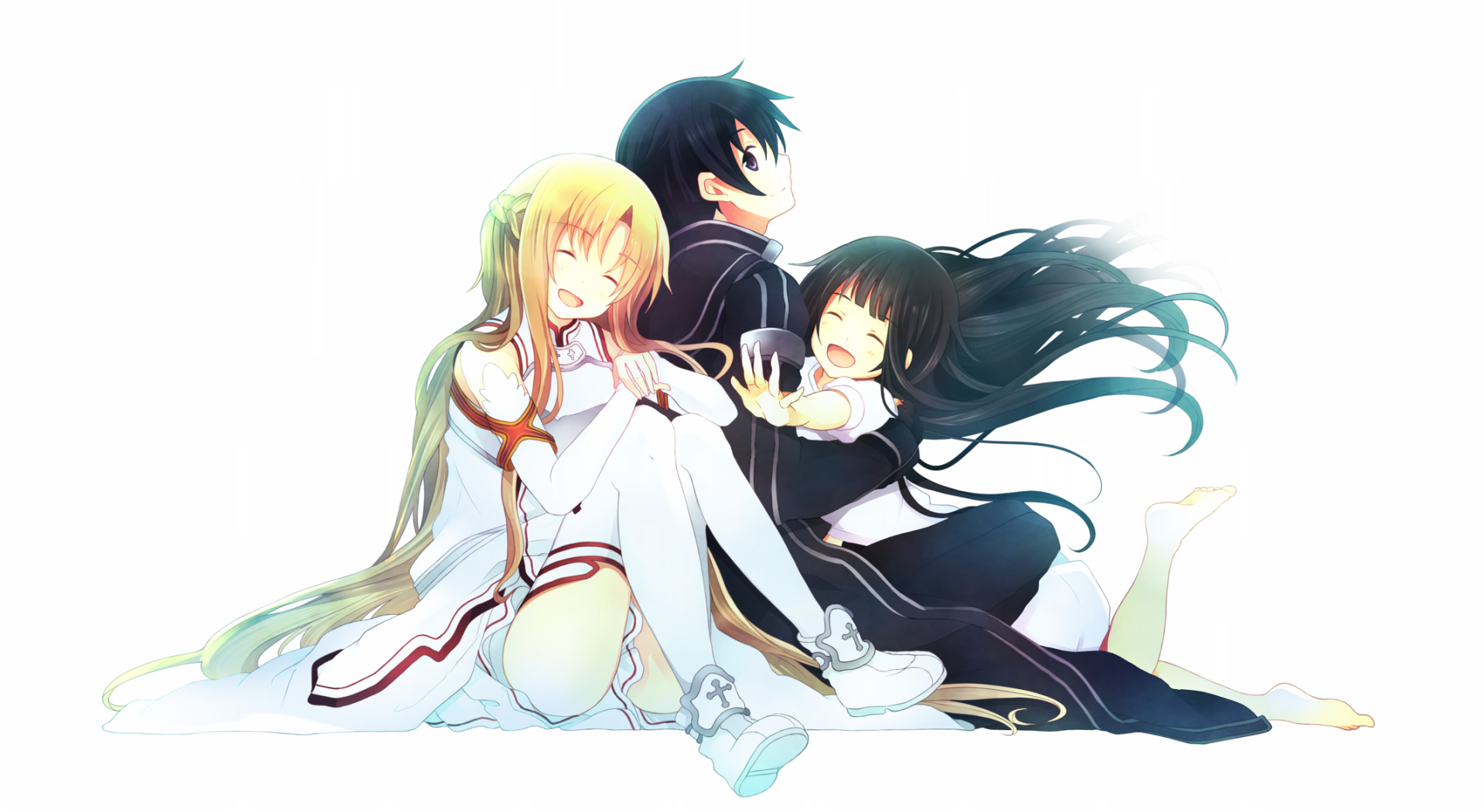 Kirito,Asuna and Yui