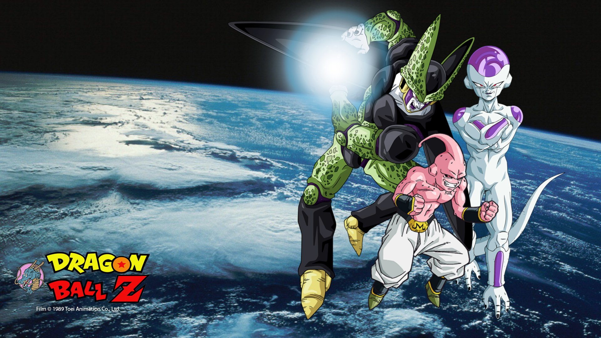 Frieza, Cell, Buu and Earth