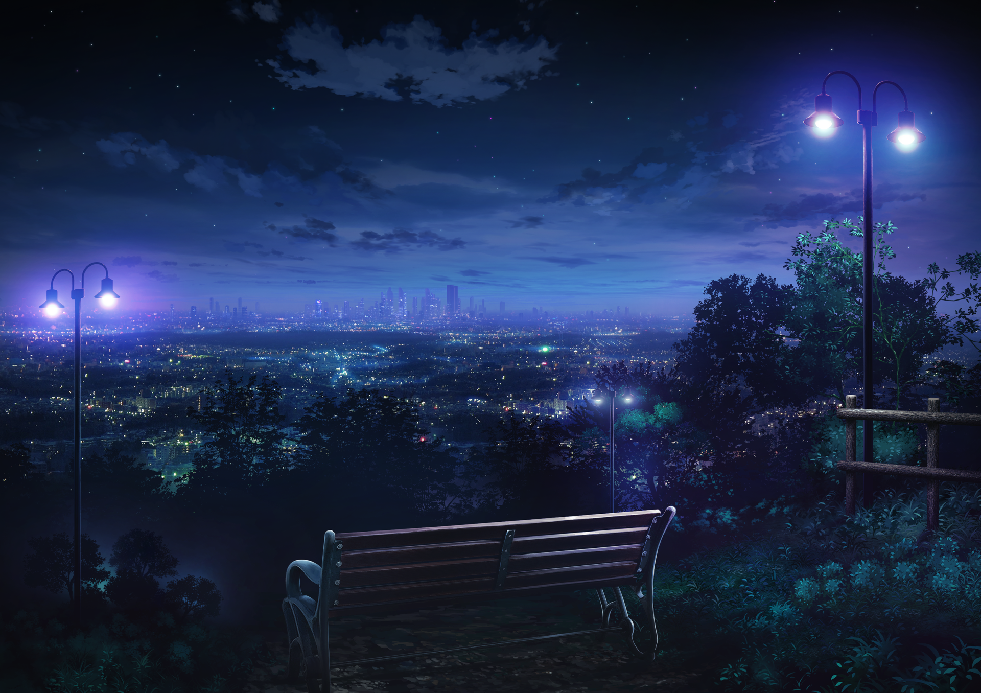 View of City at Night by monorisu