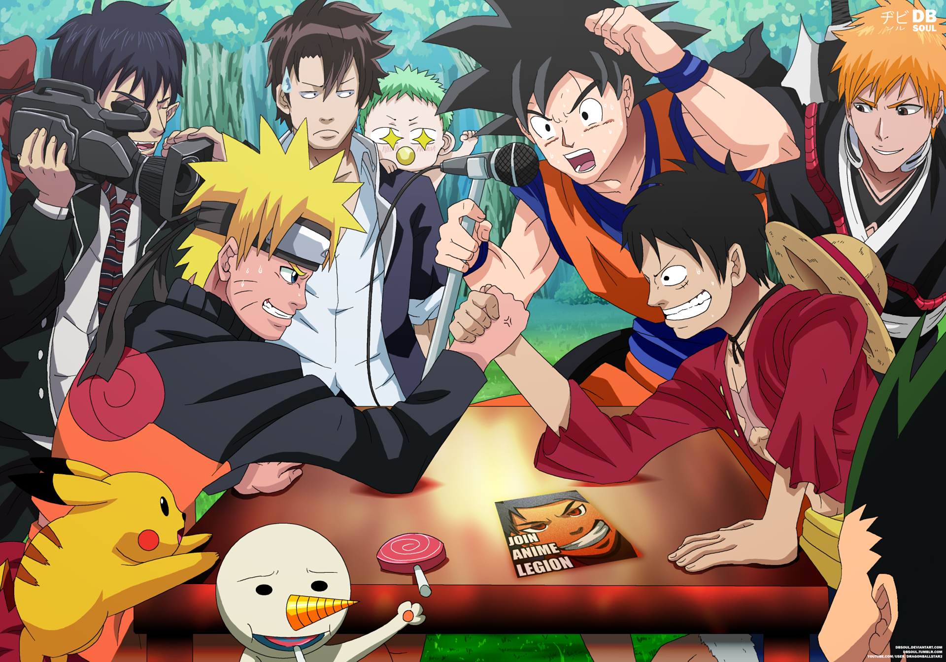 Anime Crossover HD Wallpaper by OnlyNura